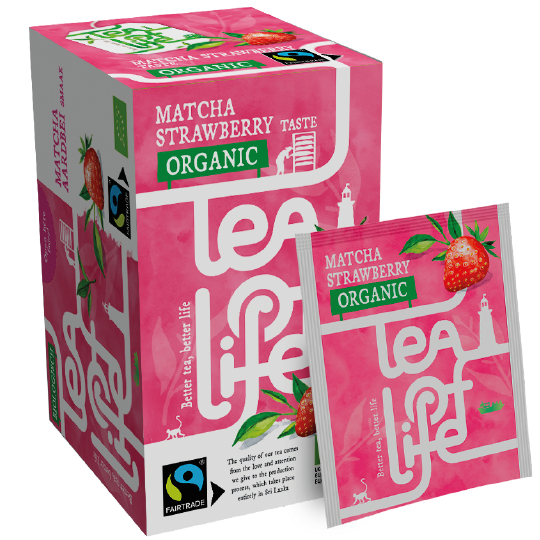 Tea of Life Groene thee Matcha Aardbei 25 stuks
