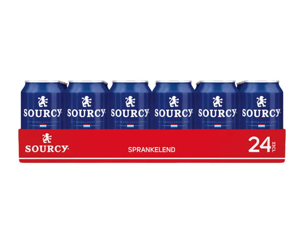 Tray blik 24 st 33 CL - Sourcy Rood