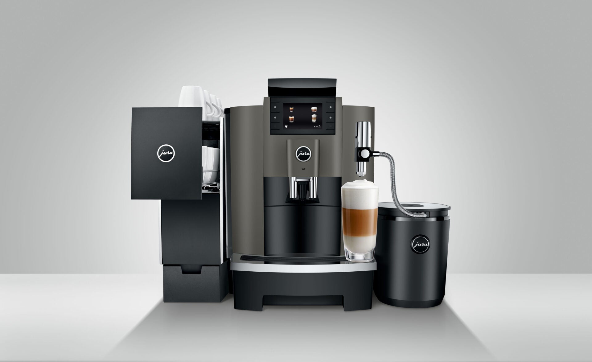 JURA W8 + CoolControl + Melkslangetje + Proefpakket- RUIM 11 JAAR JURA DEALER