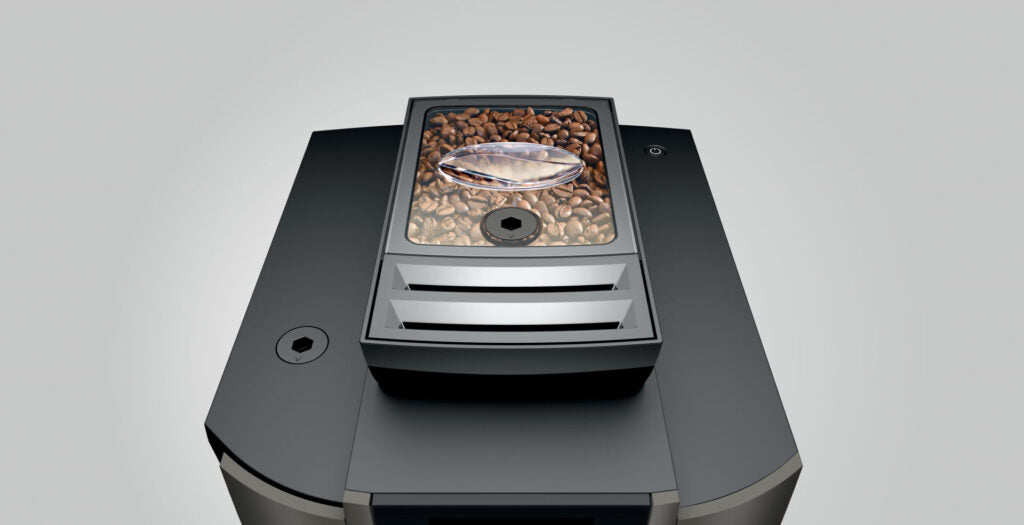 JURA W8 Dark Inox koffiemachine - De beste volautomatische koffiemachine met 17 koffiespecialiteiten, Professional Aroma Grinder en Pulse Extraction Process voor optimale koffieprestaties.