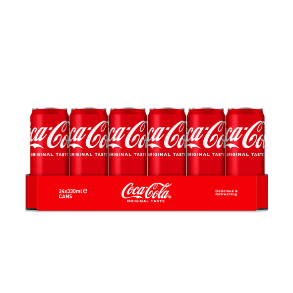 Tray blik 24 st 33 CL - Coca Cola