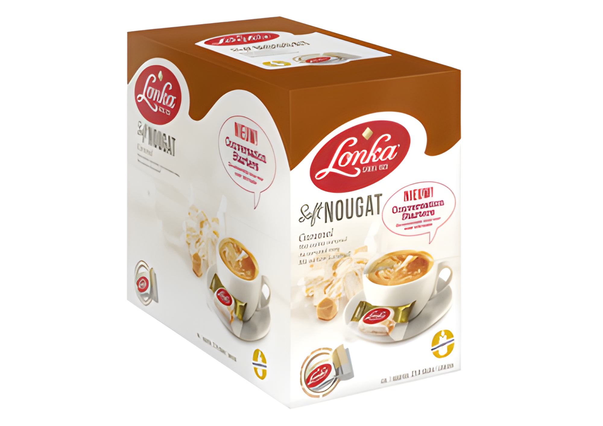 Lonka Soft Nougat Karamel (single wrapped) DOOS 214 st.