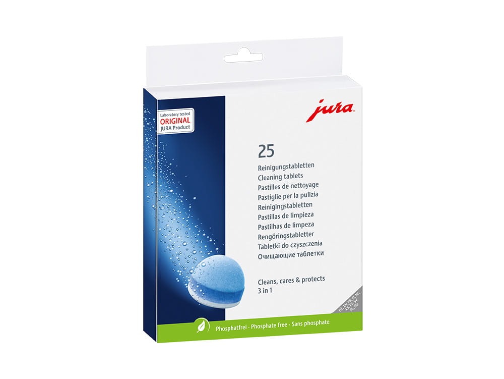 JURA 3 in 1 reinigingstabletten 25 stuks