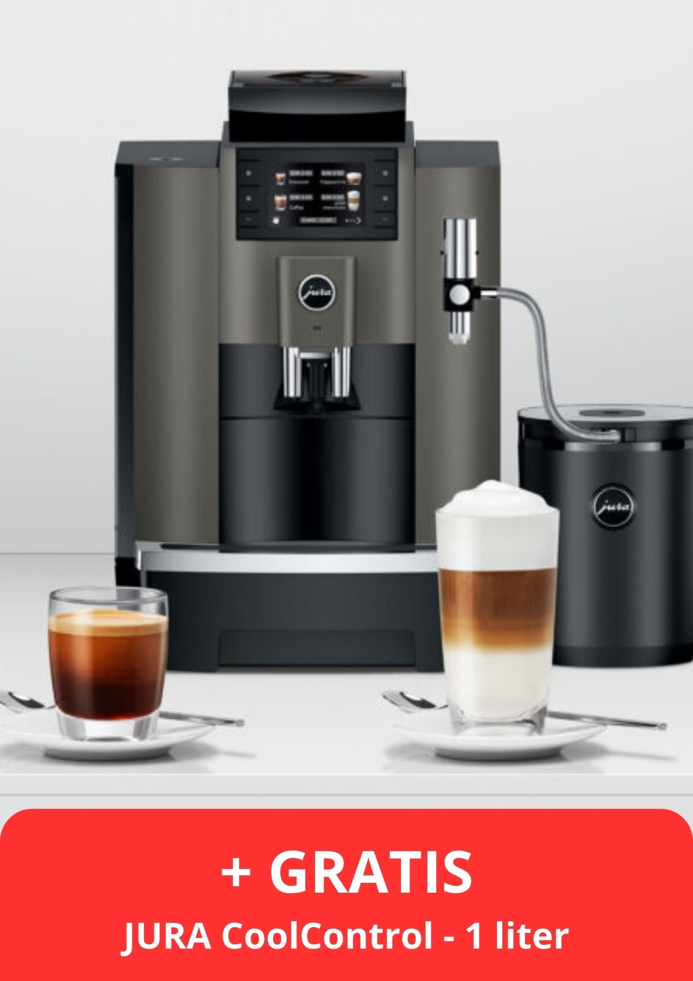 JURA W8 + CoolControl + Melkslangetje + Proefpakket- RUIM 11 JAAR JURA DEALER