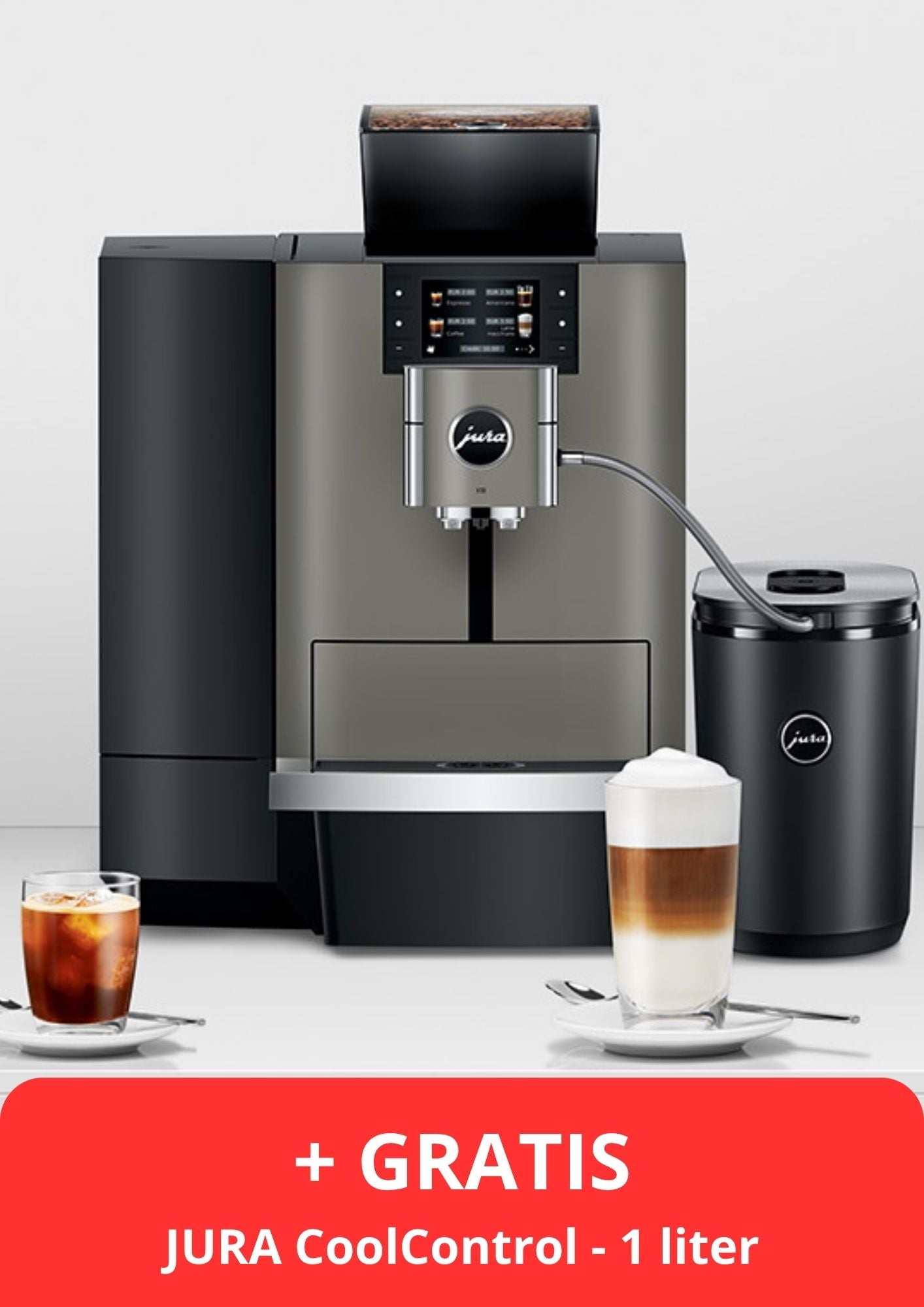 Jura X10+ CoolControl + Melkslangetje + Proefpakket - 11  jaar officiële JURA dealer