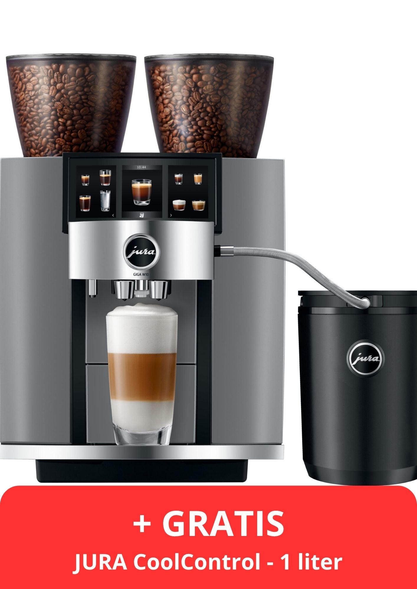 JURA GIGA W10+ CoolControl + Melkslangetje + Proefpakket - 11 jaar officiële JURA dealer