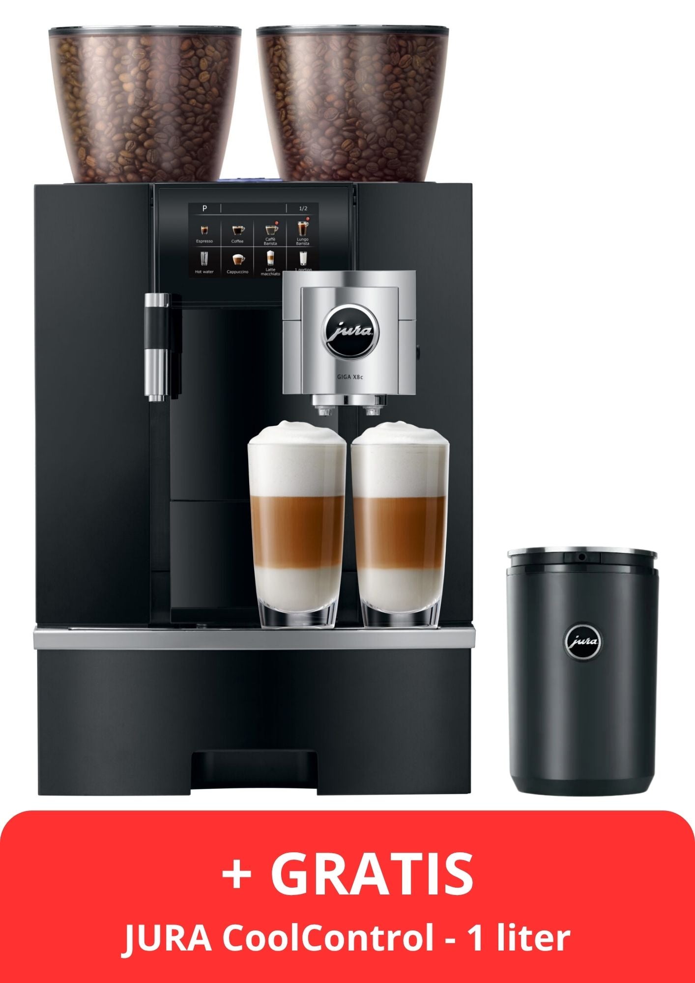 JURA GIGA X8c + CoolControl + Melkslangetje + Proefpakket - 11 jaar officiële JURA dealer