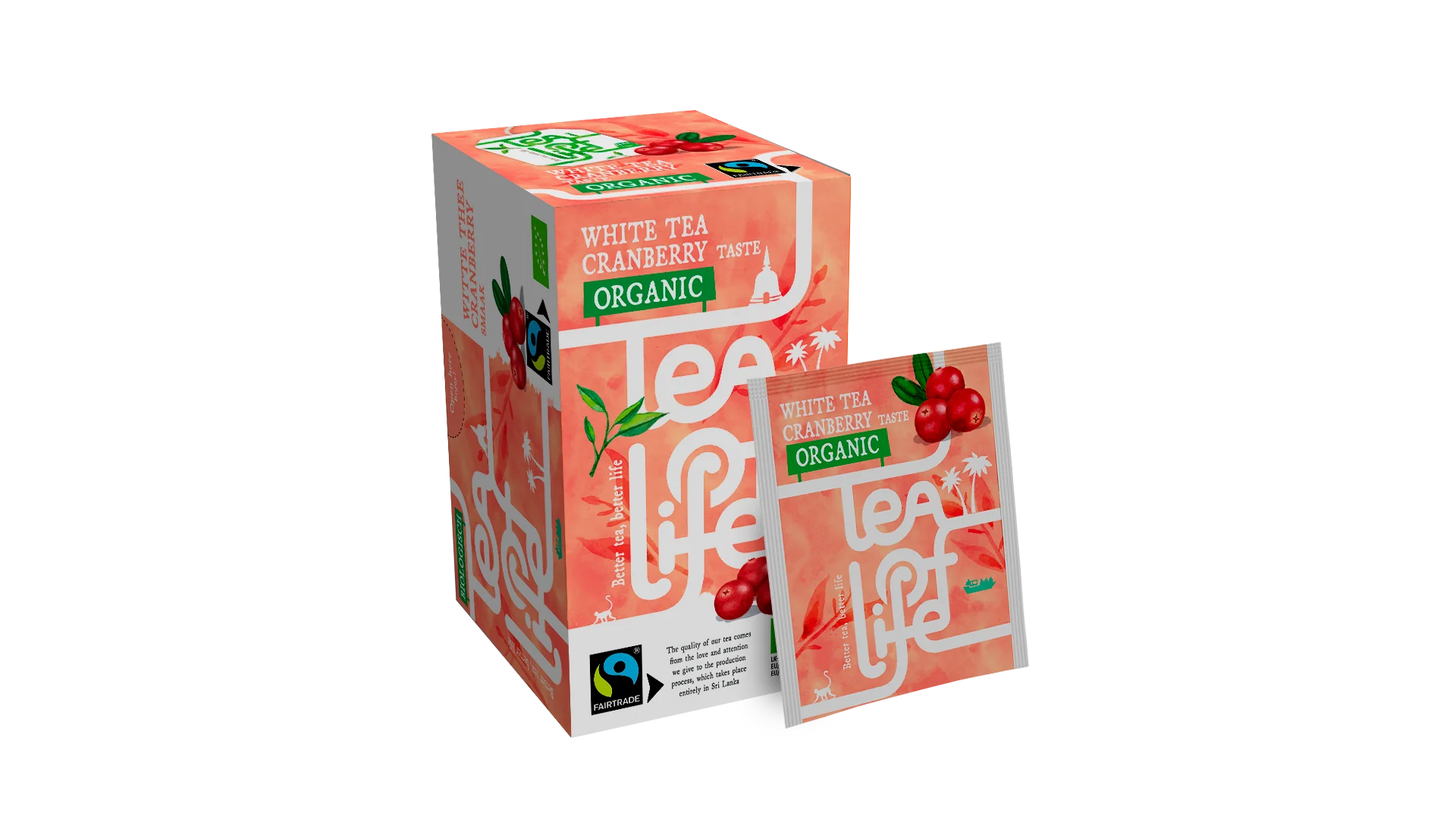 Tea of Life Witte thee Cranberry 25 stuks